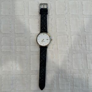 Kate Spade black leather watch